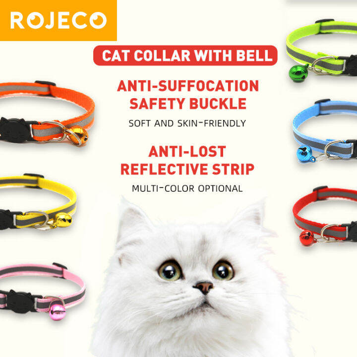 【Buy 1 get 1 Free】ROJECO Pet Reflective Collar With Bell Safety Buckle