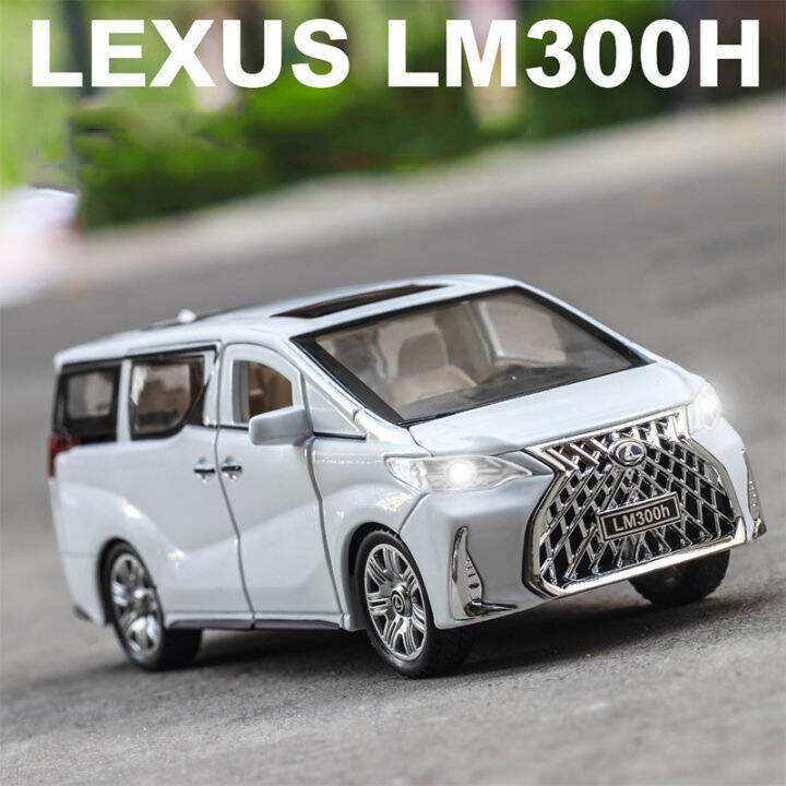 ใหม่132เล็กซัส-lm300h-mpv-พี่เลี้ยงรถรุ่นแม็กซ์-die-cast-ของเล่นยานพาหนะจำลองที่มีดึงด้านหลังประตูบานเลื่อนของขวัญสำหรับเด็กเด็ก