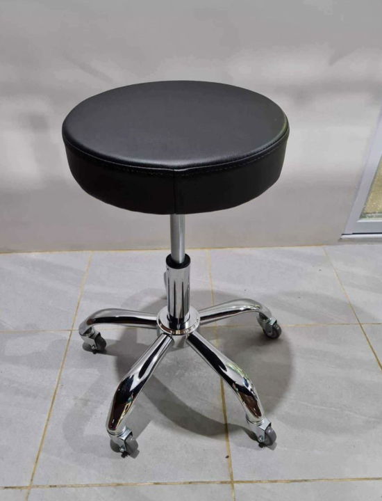 HEAVY DUTY Laboratory Black Stool Chair with Wheels Lazada PH