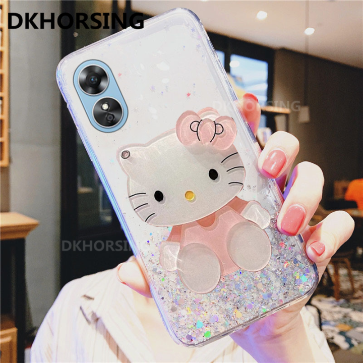 dkhorsing-เคสโทรศัพท์กากเพชรแฟชั่นใหม่-oppo-a78-5g-2023ส่องแสงเป็นประกายระยิบระยับสุดหรูซิลิโคนปลอกอ่อน-oppoa78ฝาครอบโปร่งใสกันกระแทกพร้อมกระจกแต่งหน้าสาวน่ารัก