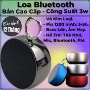 Loa Bluetooth Mini Nghe Nhạc Công Suất Lớn, Vỏ Kim Loại