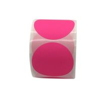 【YD】 2 Inch Thermal Sticker LabelsSelf-Adhesive Round LabelsDIY Logo DesignQR Code500 Labels/1 Roll