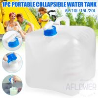 Collapsible Water Container Camping Water Storage Cubes Jug with Spigot Foldable for Outdoor