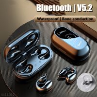 ⊙✧ 2023 New TWS Bluetooth 5.2 Wireless Bone Conduction Headphones Clip Ear Music Noise Canceling Headset HD Call Sports Earphone