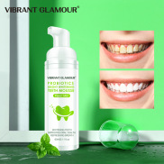 VIBRANT GLAMOUR Bọt Tẩy Trắng Răng Khử Mùi Hôi Miệng Làm Sạch Răng Vibrant