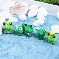 JIJES DIY Miniature Terrarium Crafts Resin Mini Frogs Garden Decoration Ornament Accessories Animals Model Frog Crafts Frogs Figurines