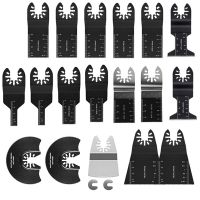 20 Pack Oscillating Saw Blades Wood Metal Oscillating Saw Blades Cutting Multitool Bi-Metal Blades Quick Release Tools