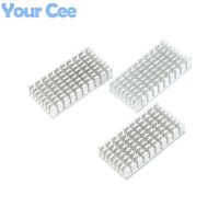 10pcs 50*25*10mm Heatsink Radiator Cooler Cooling Fin Aluminum Heat Sink for LED, Power IC Transistor, Module Silver 50X25X10mm