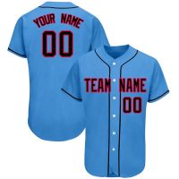 Spring Winter Custom Baseball Jerseys Sublimated Printing Softball Shirt Training Wear Polyester Hip Hop Gym Streetwear Top