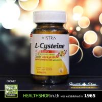 VISTRA L-Cysteine 500mg 30tab ( วิสตร้า แอล-ซิสเทอีน Biotin 500 mg 30 tab เม็ด)