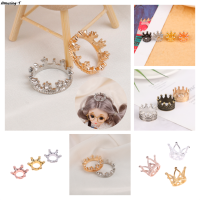 1:12 Miniature Princess Empress Dollhouse Headwear Gold Sliver Bronze Mini Alloy Crown ของเล่นของขวัญของเล่นตุ๊กตา Accessorie