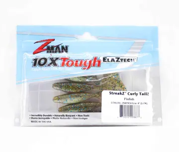 Zman Streakz Curltail Soft Plastic Lure 4in 5 Pack Bloodworm