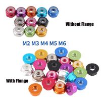 M2 M3 M4 M5 M6 10Pcs Aluminum Alloy Flange/Nylon Anti-loose Nut Insert Lock Nut Aluminum Alloy Nylon Lock Nut High Quality Nails  Screws Fasteners