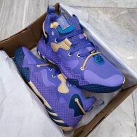 New 【Original】 AD* Harden- Vol- 6 Purple Gold All Match Fashion Basketball Shoes Actual Combat Sports Shoes {Free Shipping}