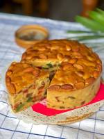 Fruit cake รัมฟรุ๊ตเค้ก 2ปอนด์ ( สูตรหวานน้อย )