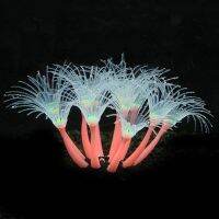 Glowing Artificial Coral Decorations Aquarium Landscape Decorations Glowing Silicone Simulation Coral Plant Decorations With