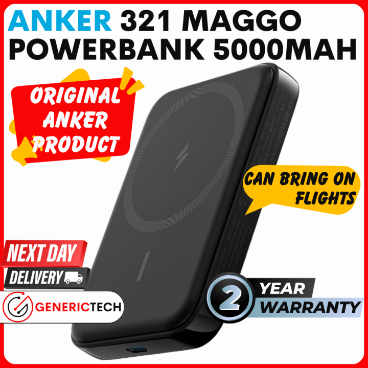 (SG CHEAPEST) Anker 321 MagGo Wireless Power Bank Slim Small Magsafe