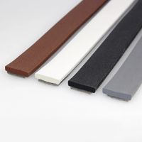 1 Pc Door Window Silicone Seal Strip Soundproof Anti-theft Door Wind Dust Strip EPDM 2/4/6mm 3meters For Home Decoration Decorative Door Stops