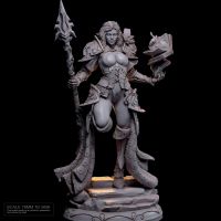 78mm Resin model kits figure beauty colorless and self-assembled TD-3696