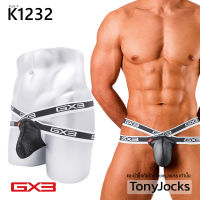 กางเกงในชาย GX3 Underwear SPORTS DRY XT JOCK Jockstrap See-through - Black by TonyJocks กางเกงชั้นในชาย ทรงจ๊อคสแตรป ด้านหลังเปิด สายเป็นทรงตัว X T กกนผู้ชาย กางเกงชั้นในผช sexy ออสซี่บัม สีขาว ดันทรง เสริมเป้า ตาข่าย