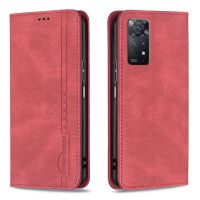 สำหรับ Xiaomi Redmi Note 11 10 9 Pro Max 4G / Note 10 5G / Note 11S 10S 9S เคสโทรศัพท์กระเป๋าสตางค์หนังแม่เหล็กช่องเสียบบัตรคู่ปลอกเคสแบบพับปิดได้