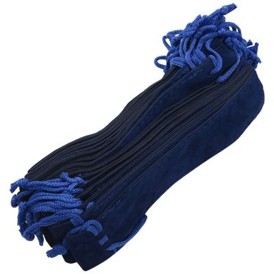150 Pcs Blue Velvet Pen Pouch Sleeve Holder Single Pen Bag Case Pencil Bag