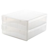 T6Household Egg Storage Box Drawer-Type Refrigerator Storage Box Plastic Transparent Dumpling Box Egg Tray