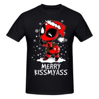 Kiss Love Me Christmas Deadpool T shirt Harajuku Clothing Short Sleeve T-shirt 100% Cotton Sweatshirts Graphics Tshirt Tee Top