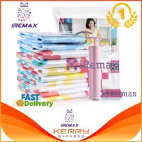 iRemax Vacuum Bag Set ถุงสูญญากาศ 10 ชิ้น ลายดอกไม้ (แถมฟรีตัวดูดสุญญากาศ 1อัน)