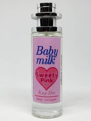 น้ำหอม เบบี้โคโลญจน์ กลิ่นแป้งเด็กเบบี้มายด์-ชมพู sweety pink ขวดใหญ่คุ้ม 35 มล./1 ขวด  มีเลข อย. จดแจ้งแล้ว