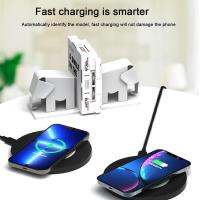 Fast Wireless Charger อลูมิเนียมอัลลอยด์ Fast Charging Dock ใช้งานง่าย Charger Pad สำหรับศัพท์แท่นชาร์จสำหรับศัพท์13 12 11