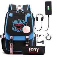 [COD] Foreign trade Bobby play time rechargeable backpack pencil bag student schoolbag