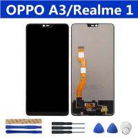 สำหรับ Oppo A3สำหรับ Realme 1สัมผัสหน้าจอ LCD หน้าจอดิจิตอล6.2นิ้วชิ้นส่วนอะหลั่ยประกอบครบชุด