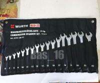 WURTH Red Line ชุดประแจแหวนข้างปากตาย (WS6-22) 17 ชิ้น