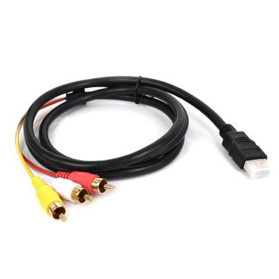 HDMI To AV HDMI To 3RCA Red Yellow White Difference TO Video Cable 3RCA Audio HDMI U0X1