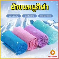 Cozy  ผ้าขนหนูกีฬา ผ้าเย็นซับเหงื่อ ผ้าออกกำลังกาย พร้อมส่ง Sports towel [A581]