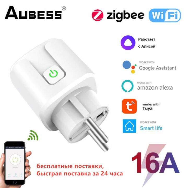 new-popular89-tuyaplug-zigbee-wifieu-16amonitor-timer-movi-ทำงานร่วมกับ-alexassistant