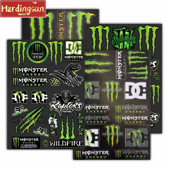 Hardingsun Honda motor bike water proof monster energy sticker for