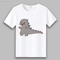 ราคาขายส่งGodzilla 2 ราชาแห่งสัตว์ประหลาดรอบเสื้อยืดอะนิเมะ cos สองมิติการ์ตูนนักเรียนชายและหญิงเสื้อผ้าฤดูร้อนแขนสั