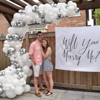 Will You Marry Me Banner Backdrop rustic Wedding Proposal Engagement Surprise Valentines Day decoration Sign Photo Prop Gift