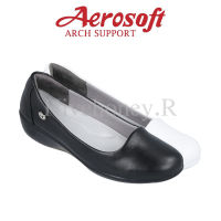 ☁️CW3133☁️ รองเท้าพยาบาล รองเท้าคัทชูเพื่อสุขภาพ aerosoft arch support(แอโร่ซอฟ)