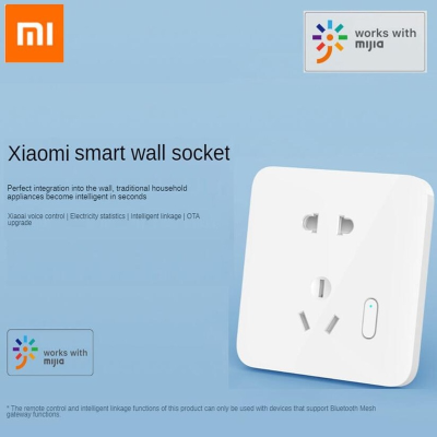 Xiaomi Mijia ซ็อกเก็ตปลั๊กไฟอัจฉริยะไร้สาย 10A 250V ควบคุมด้วยเสียง OTA อัพเกรด สําหรับแอพ Mihome