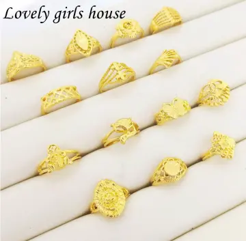 Gold plated ring hot sale for girl