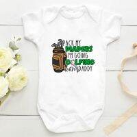 Pack My Diapers Im Going Golfing With Daddy Printed Bodysuits Funny Baby Onesie Roupas Para Recém Nascidos