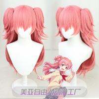 Air COSPLAY WIG Anime Project Second COLORFUL STAGE! วิกผมยาว70ซม. สีชมพู rambut synthesizers