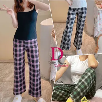 Women Plaid Pajama Pants Sleepwear, Women Lounge Pants Comfy With P