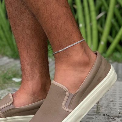 Rope Anklet Stainless Steel Rope Ankle Anklets Bracelets for Men Women Adjustable Twisted Rope Bracelet Gift