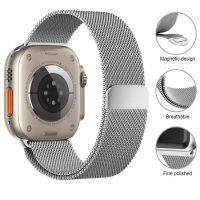 Strap For Apple watch ultra band 49mm 44mm Milanese Loop 40mm 45mm 41mm 42mm 38mm 45 mm correa bracelet iWatch series 4 6 se 7 8 Straps