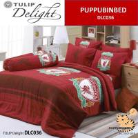 DLC036 ; Tulip Delight ชุดผ้าปูที่นอน 6ฟุต รวมผ้านวม ครบชุด (ชุด6ชิ้น) ลายลิเวอร์พูล LiverPool ชุดเครื่องนอนลิเวอร์พูล