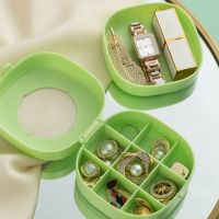 เคสแหวนใสแบบเรียบ SONGSHUSHU สำหรับสร้อยคอต่างหูพลาสติกขนาดเล็กกล่องกล่องเก็บของแหวนบรรจุภัณฑ์เครื่องประดับ